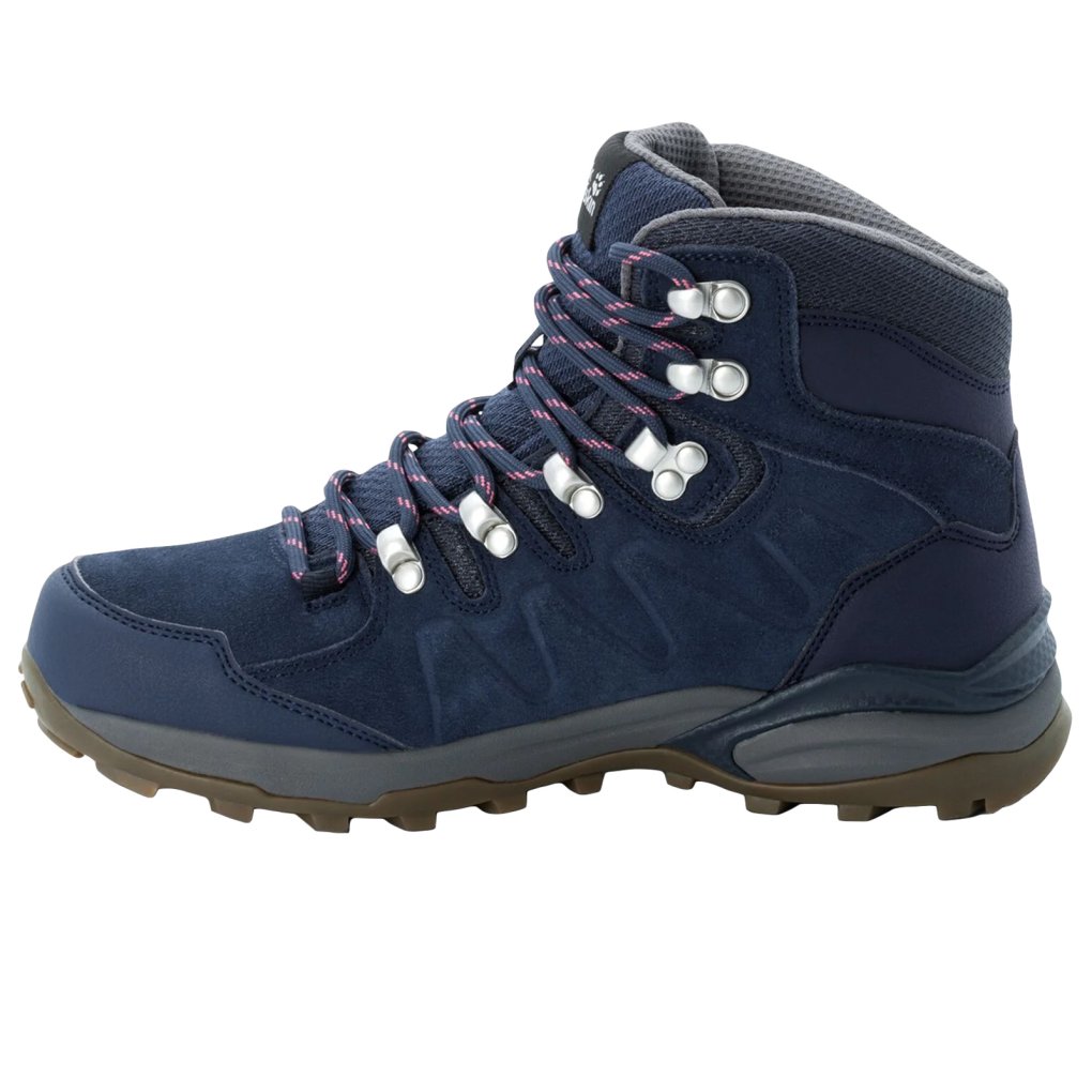 Jack Wolfskin Refugio Texapore Mid Hiking Boots Women - Dark Blue / Grey