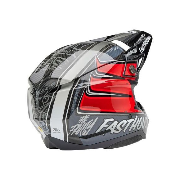 Casque cross Bell MOTO-10 SPHERICAL FASTHOUSE DITD 2026 - Noir / RougeRef : EL0728