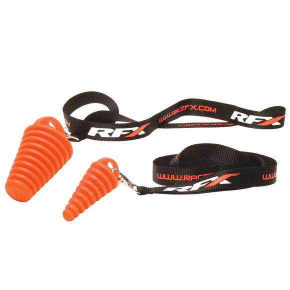Bouchon d'échappement RFX 4 temps Race avec lanière - orange UniverselRef : RFX00993A / 1128712