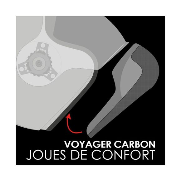 ROOF KIT VOYAGER cheek pads - BlackRef: RO0323