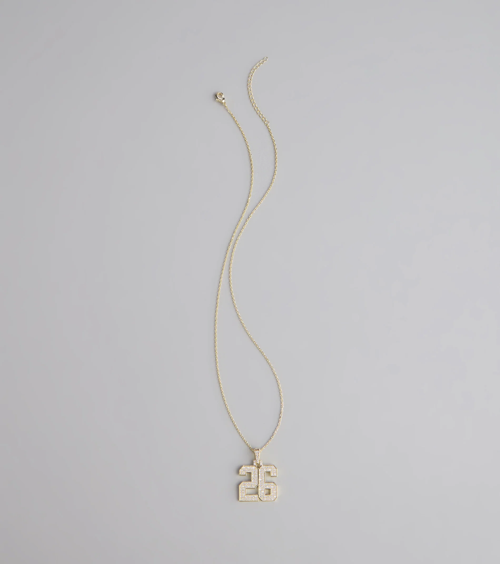 Lucky Sparkle 26 Rhinestone Charm Necklace