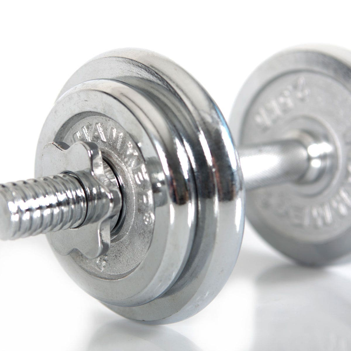 Dumbbell set 10 kg, chrome