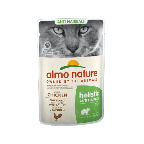 Almo Nature - Anti-Hairball - Wet food - 30 x 70g - Chicken