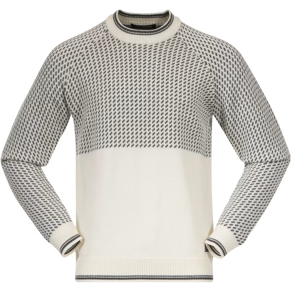 Bergans Alvdal Wool Jumper Men - vanilla white/solid dark grey