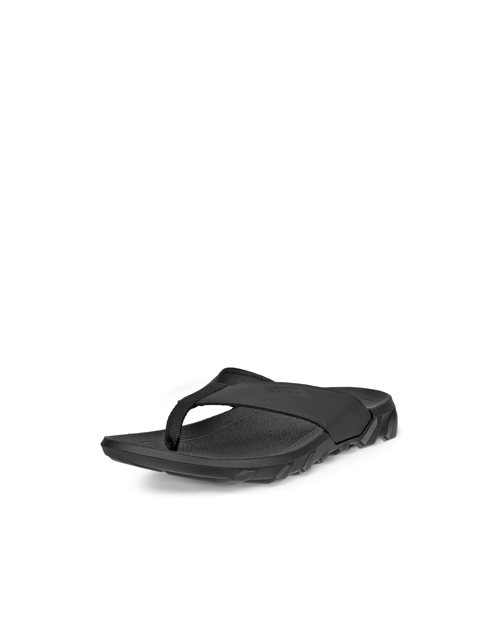 ECCO MX FLIPSIDER Unisex Zehensandale aus Leder Schwarz
