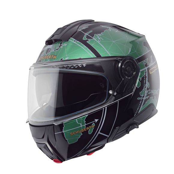 Schuberth C5 Globe Modular Helmet - GreenRef: Se0271-C759