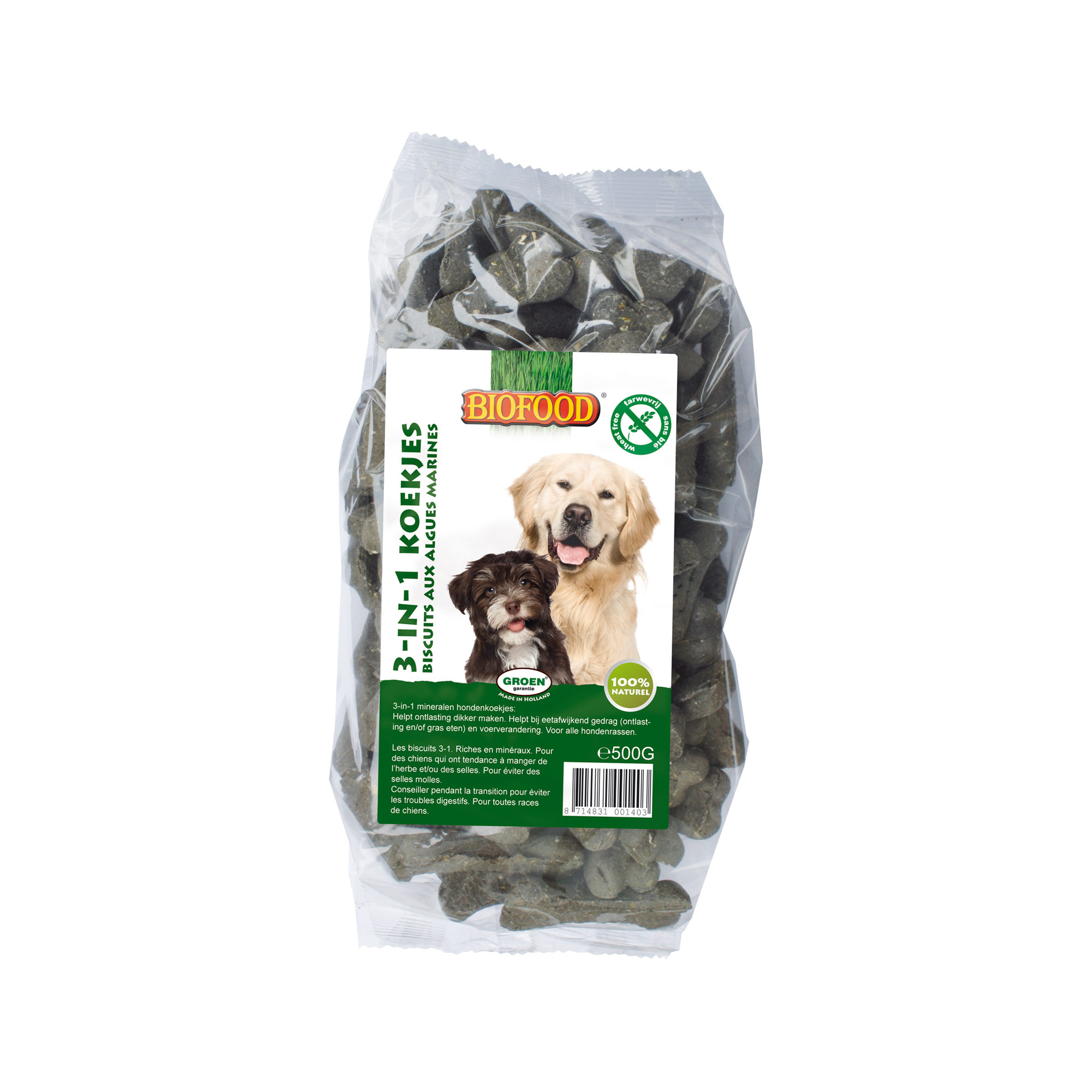 Biofood 3 in 1 Dog Biscuits - 500 grams