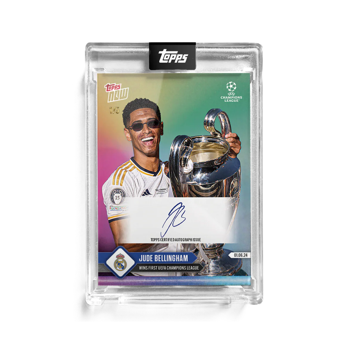 Autograph - 1 of 5 - Jude Bellingham - 23/24 UCL TOPPS NOW®