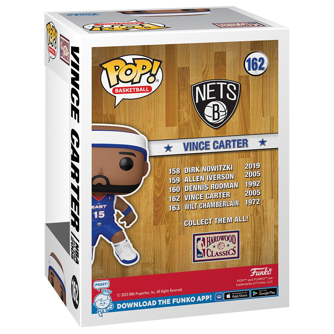 Funko POP! #162 Vince Carter New Jersey Nets 2005 NBA All-Star NBA Figure