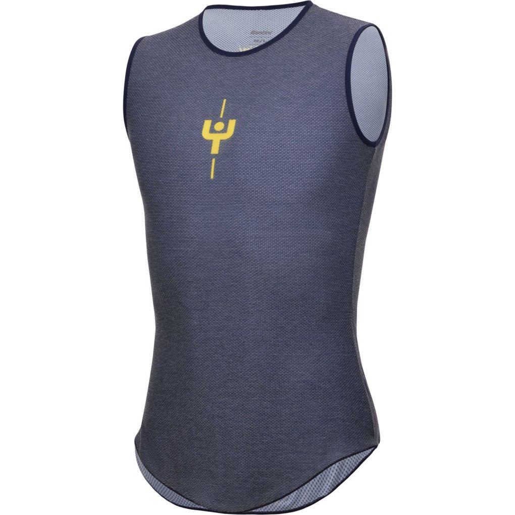 Santini Maillot Jaune Baselayer Sleveless Men - Tour de France™ 2025 Collection - MJ002GLLLIEVE - nautica NT
