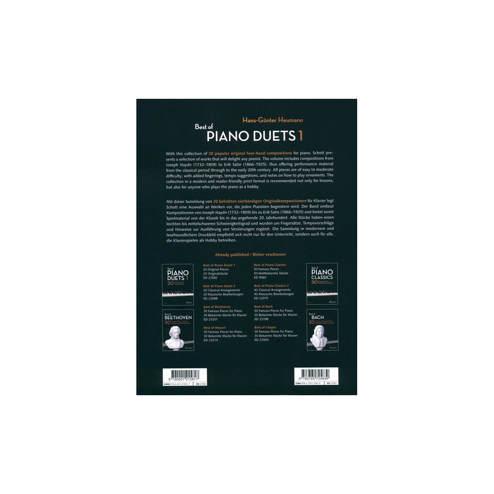 Schott Best Of Piano Duets 1 – Thomann Ireland
