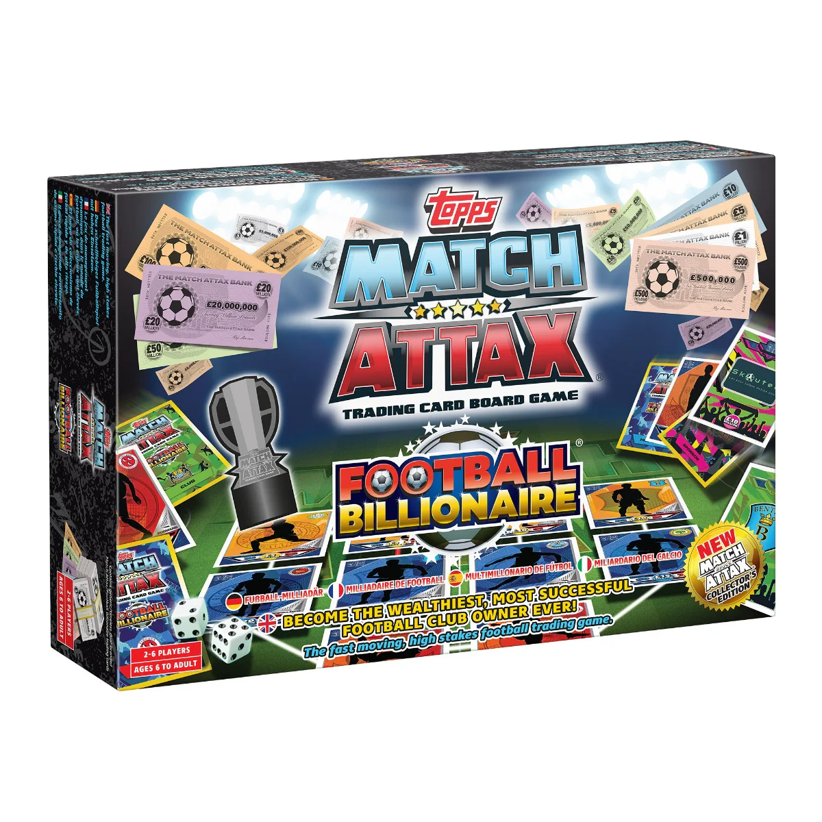 Football Billionaire Match Attax Board Game 2024
