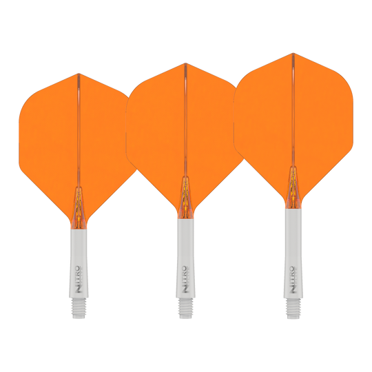 Red Dragon Nitroflite White Shaft Orange Flights No2