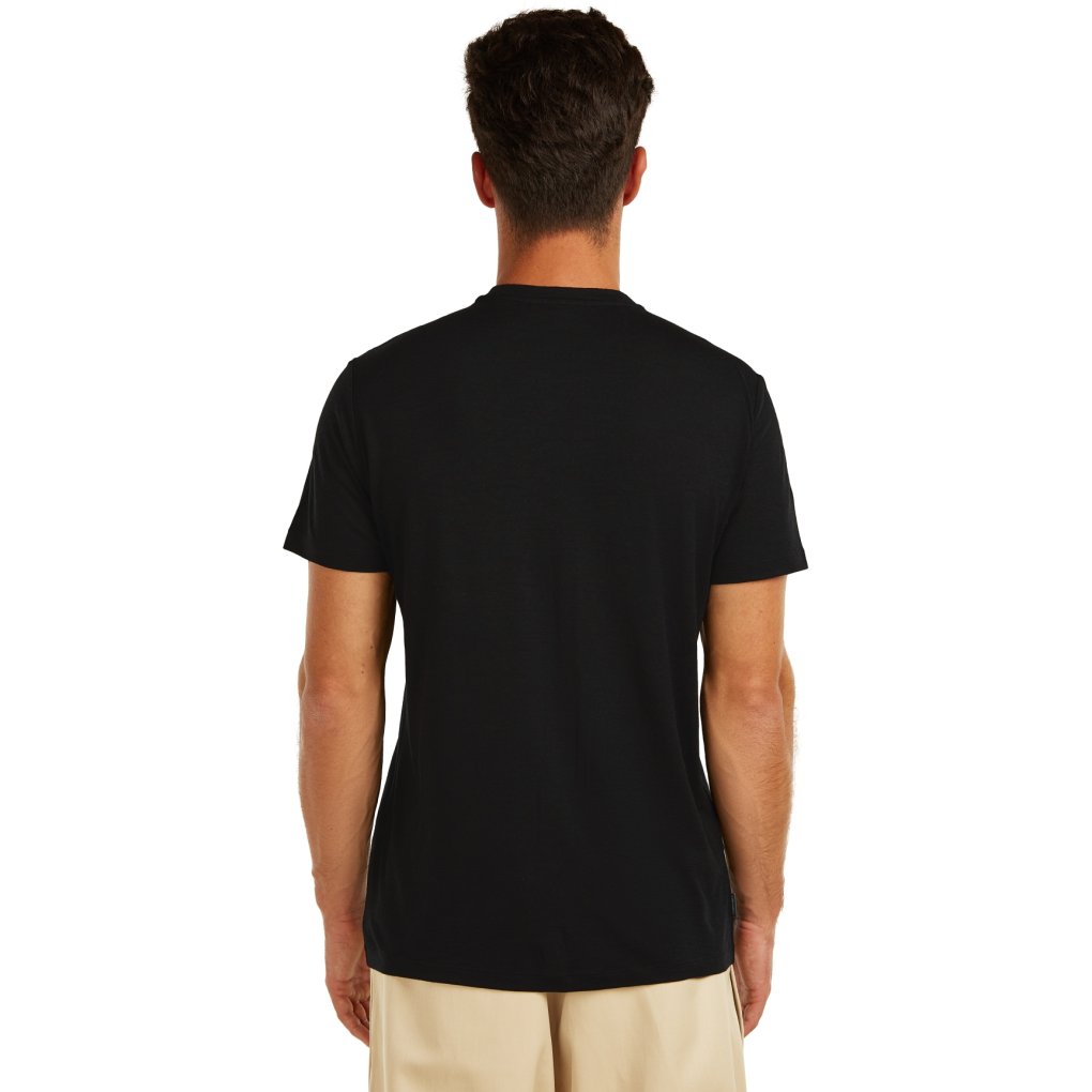 Icebreaker Merino 150 Tech Lite T-Shirt Elevation Line Men - Black