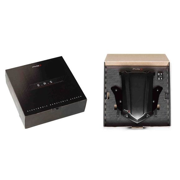 Kit de fixation Bulle Puig SYSTEME DE REGLAGE ELECTRONIQUE -E.R.S. - NoirRef : 9718N