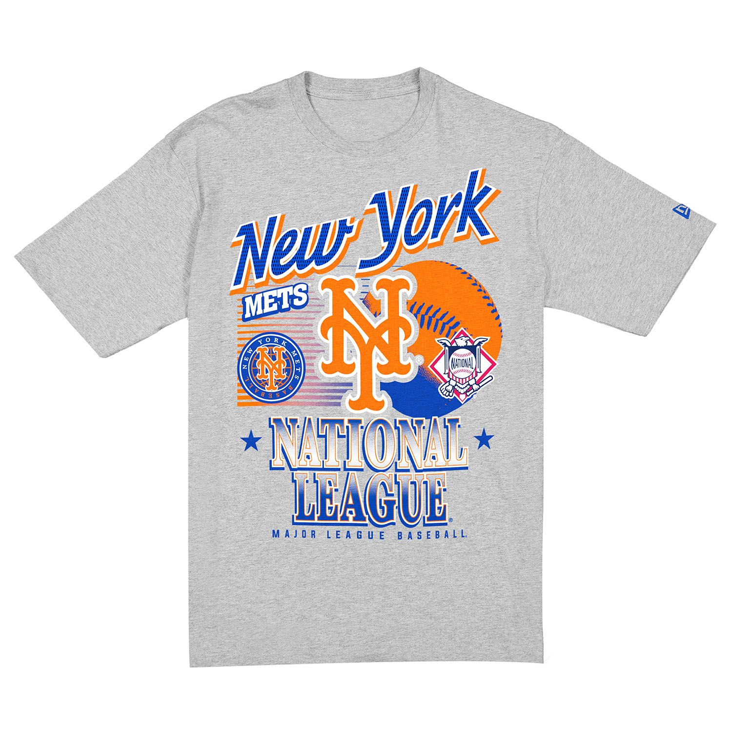 New York Mets Sport Classics Oversized MLB T-Shirt Gray
