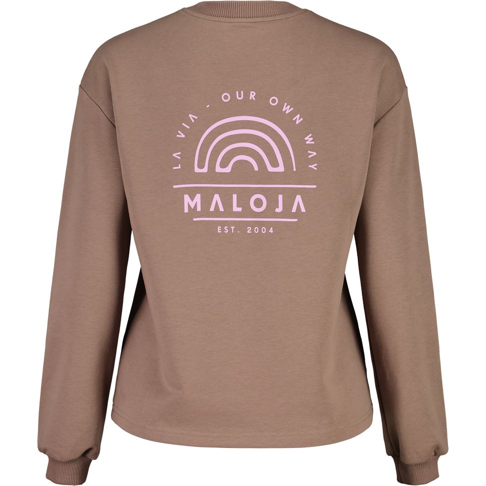 Maloja HaidelM. Puzzle Cotton Longsleeve Women - wood 653