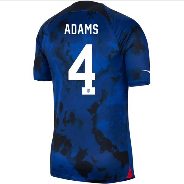 United States Tyler Adams Authentic Match Away Jersey 22/23 (Bright Blue/White)