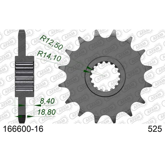 AFAM 525 Chain Kit Steel TypeRef: 16480551
