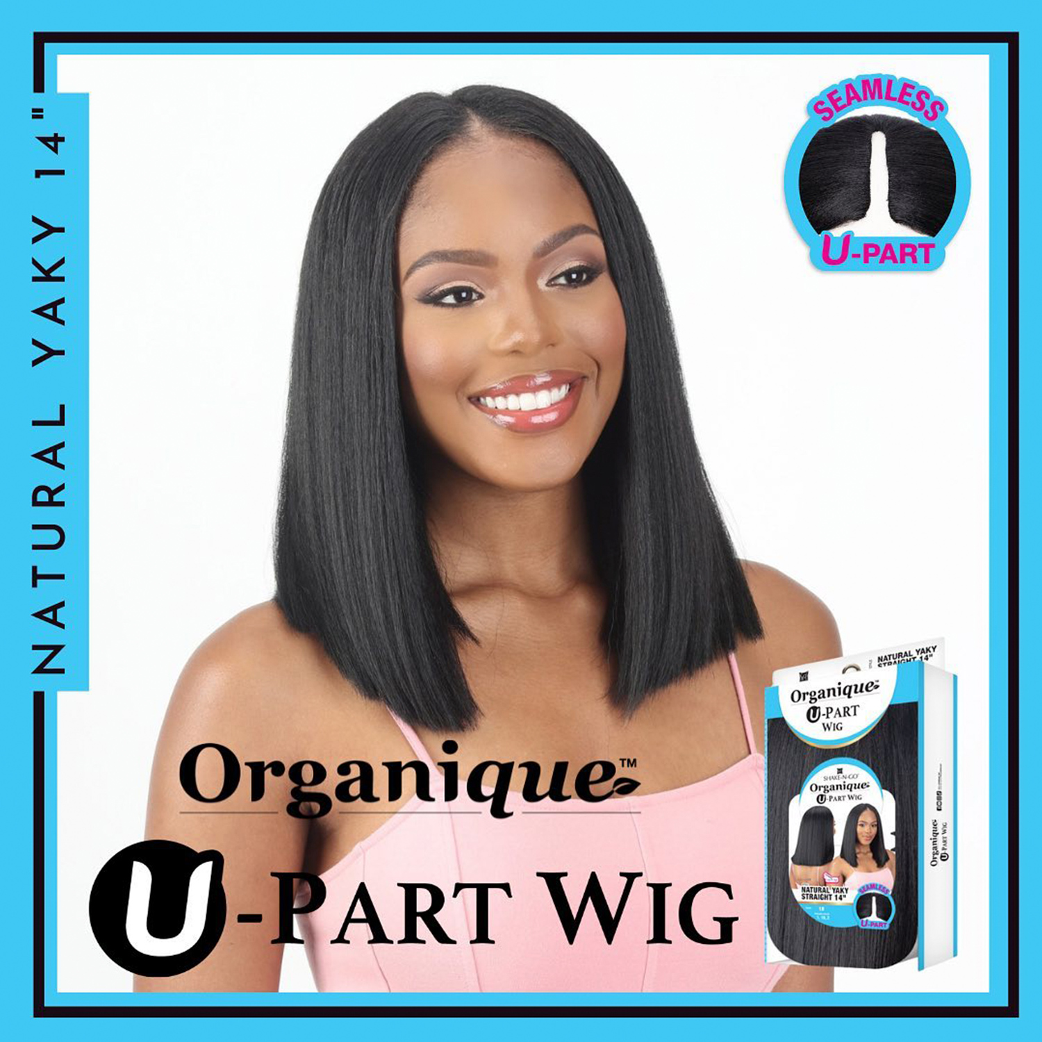 Milky Way Organique Wig U-Part Natural Yaky straight 14