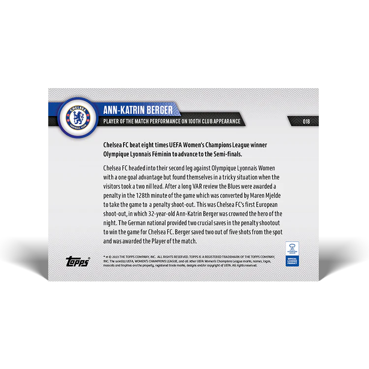 Topps UK - 4 Card Bundle - UWCL TOPPS NOW® - #16-19