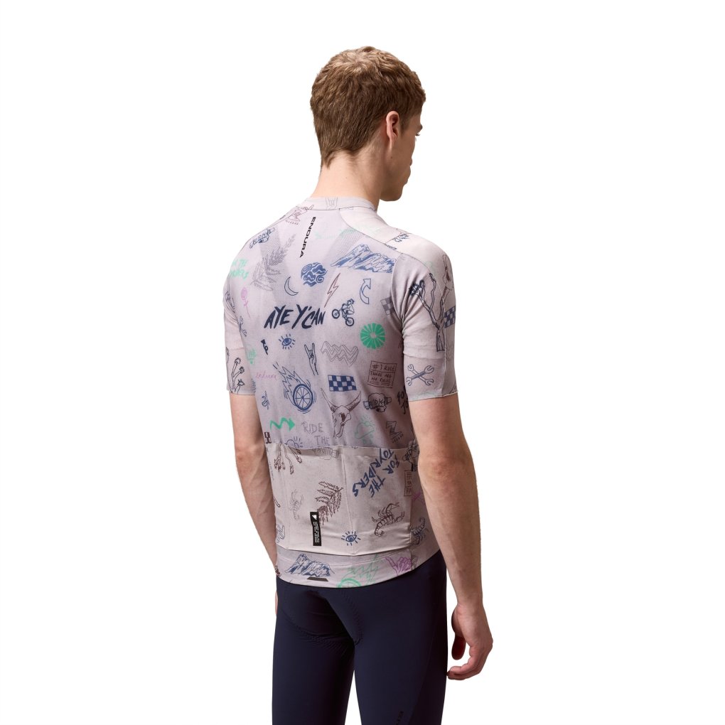 Endura Pro SL Print Short Sleeve Jersey Men - titanium