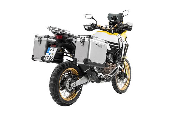 Touratech ZEGA Pro 38/45 suitcase - Black support included - AluminumRef: Trt01091A / 01-402-6785-0