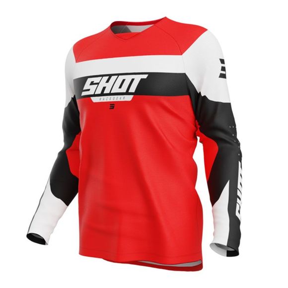 Maillot cross Shot DRAW - LEAGUE - ENFANT - Noir / RougeRef : SO2686