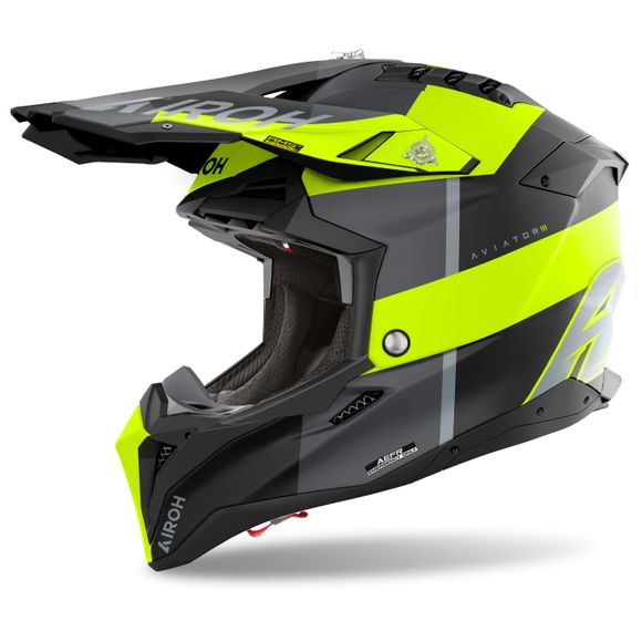 Airoh AVIATOR 3 cross helmet - MONARCH 2025 - YellowRef: AR1426