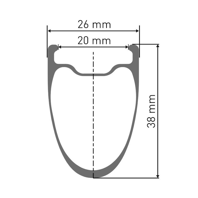 DT Swiss ARC 1400 DICUT db 38 Rear Wheel - 28