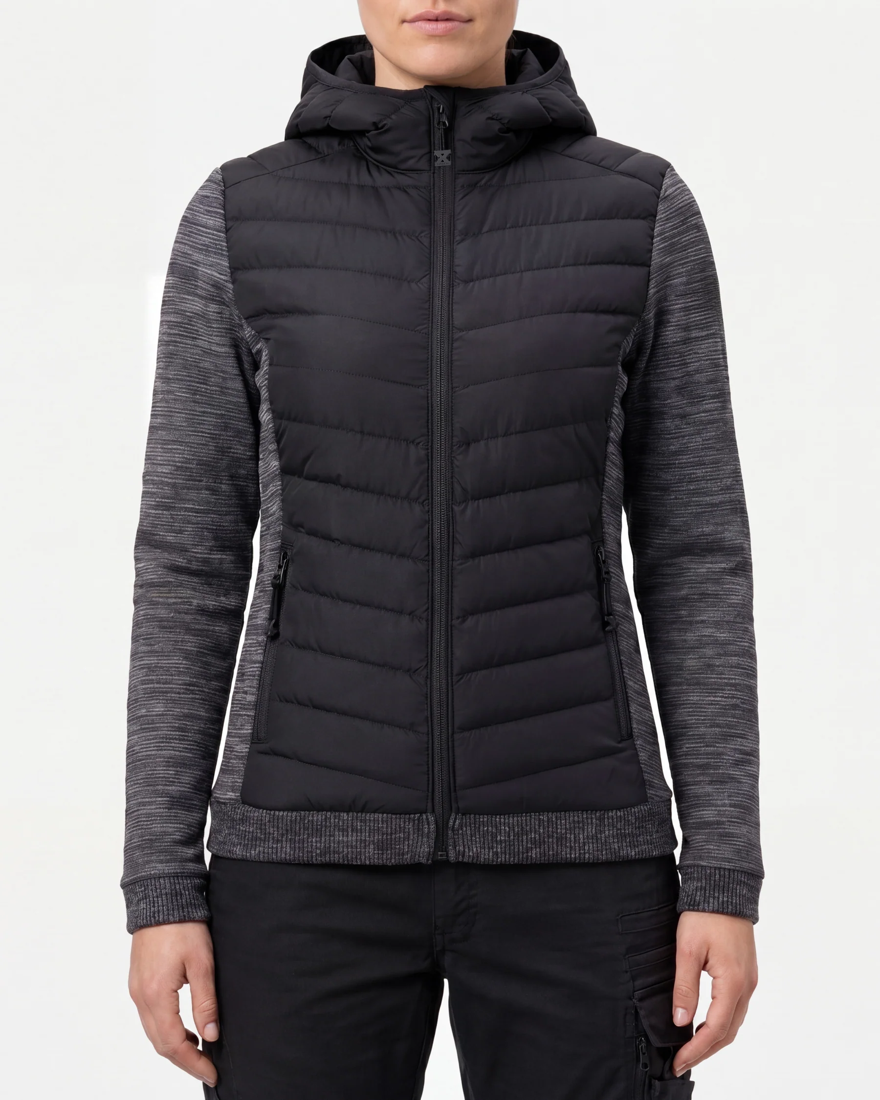 Women's Hybrid Hooded Jacket e.s.motion ten