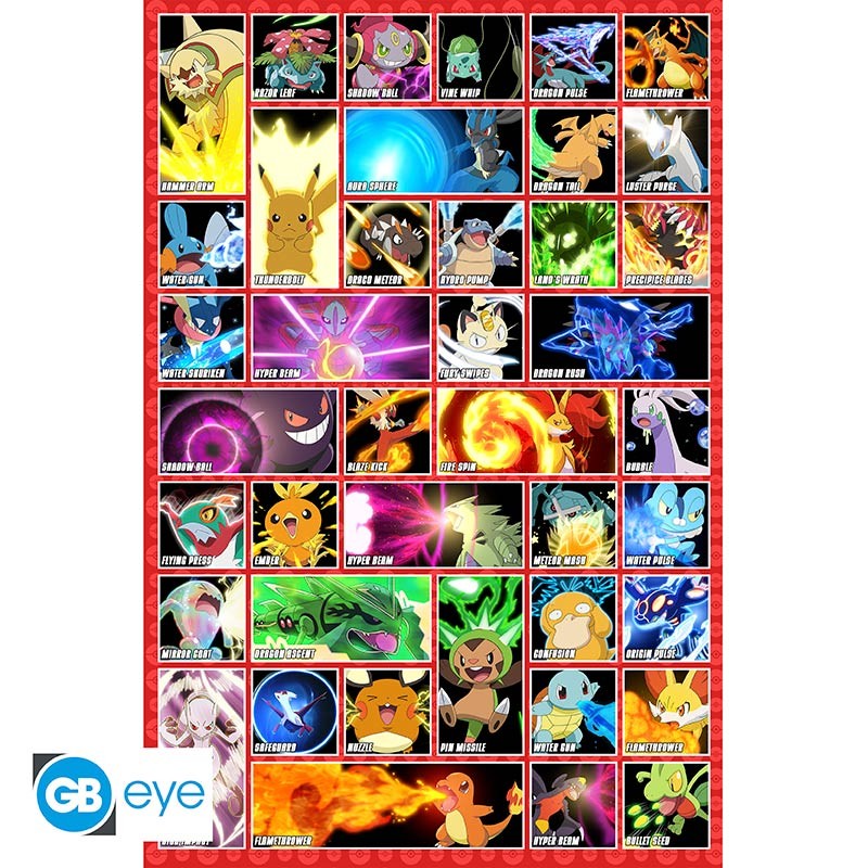 POKEMON Poster Moves (91.5x61cm)