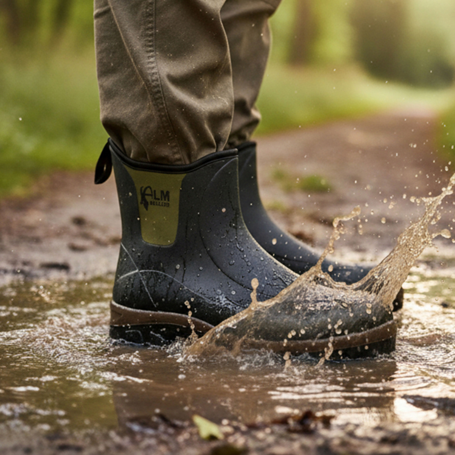Almwalker Wading Boots Ribe Men (Black\/Olive)