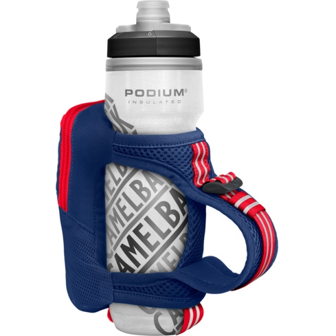 CamelBak Quick Grip Chill Insulated Handheld + 620ml Podium Chill Insulated Bike Bottle - deep sea