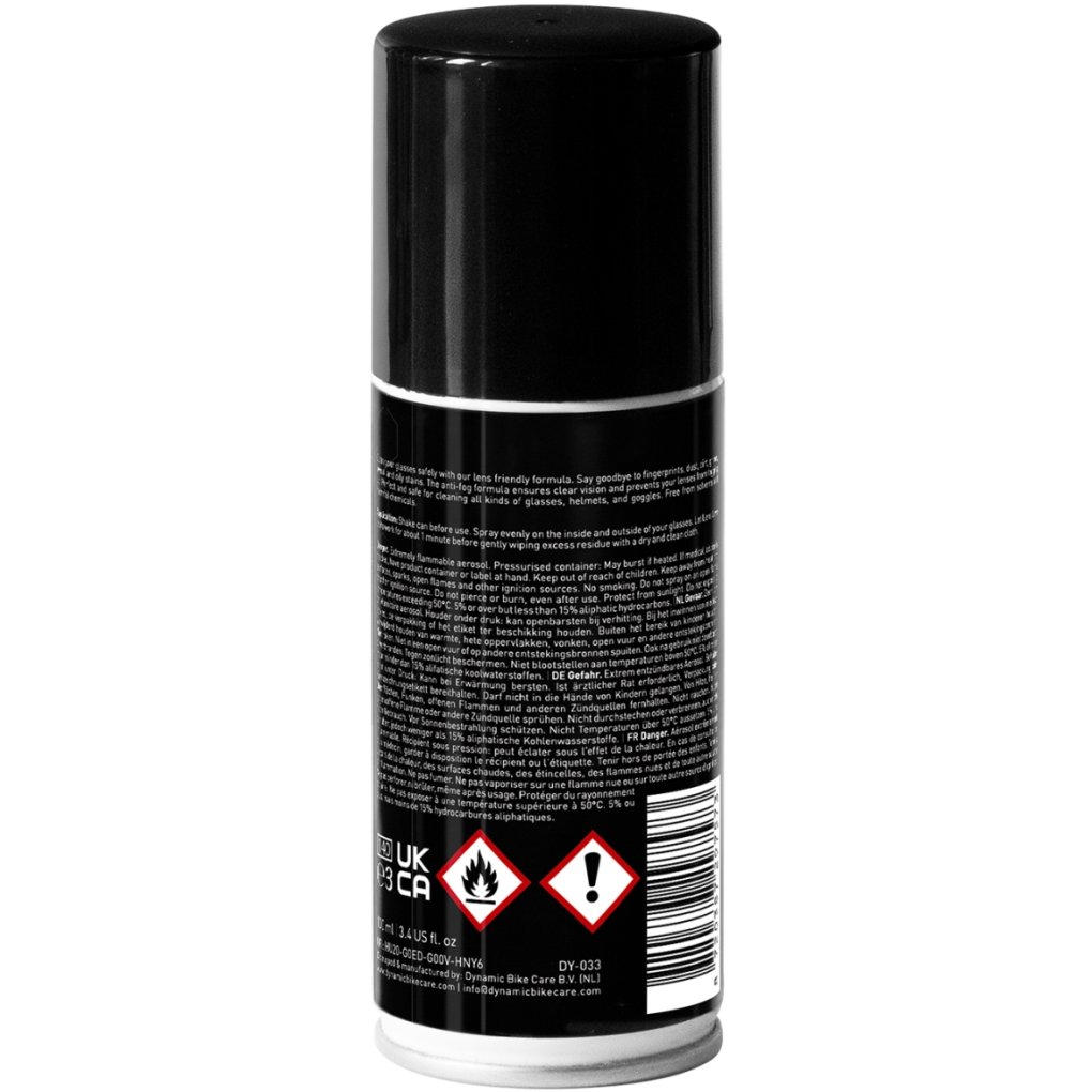 Dynamic Lens Love Glasses Cleaner & Anti-Fog Spray - 100ml