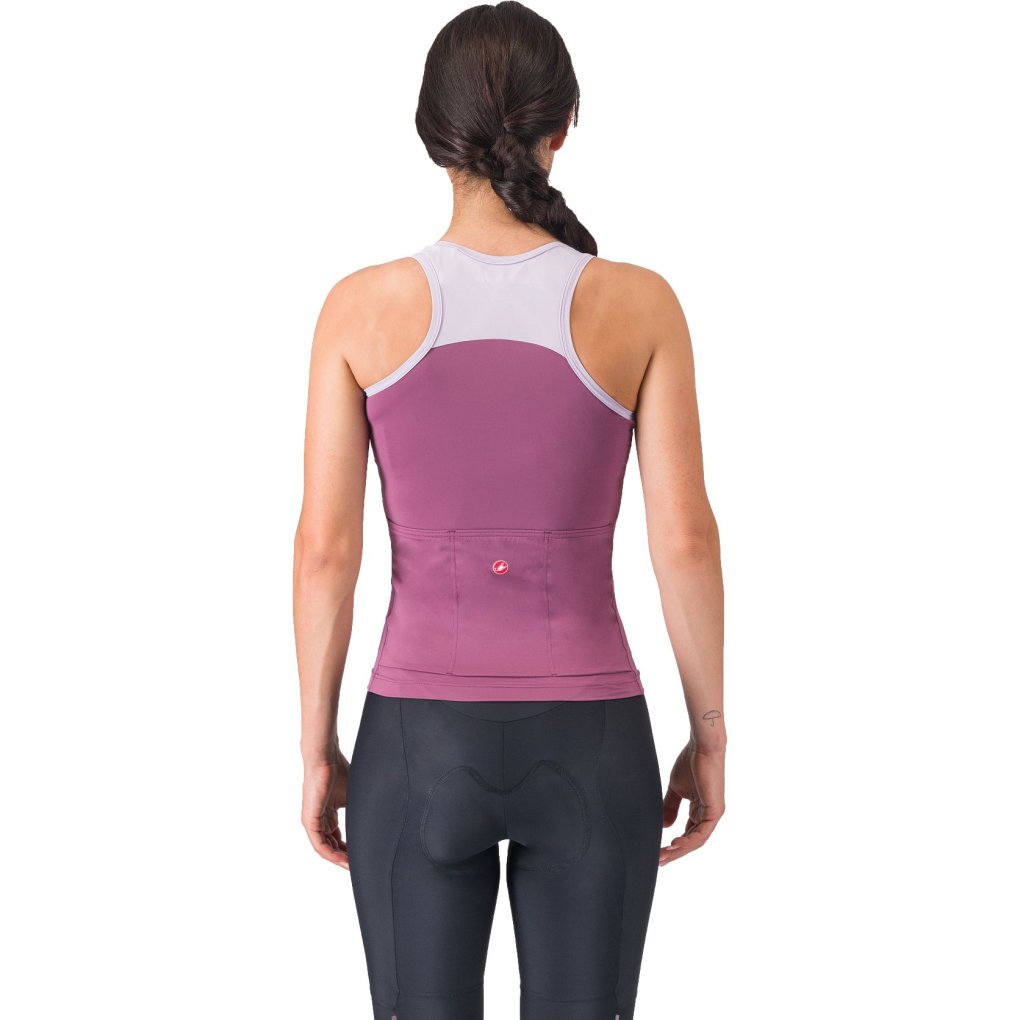 Castelli Sole Top Women - deep purple/purple mist 529