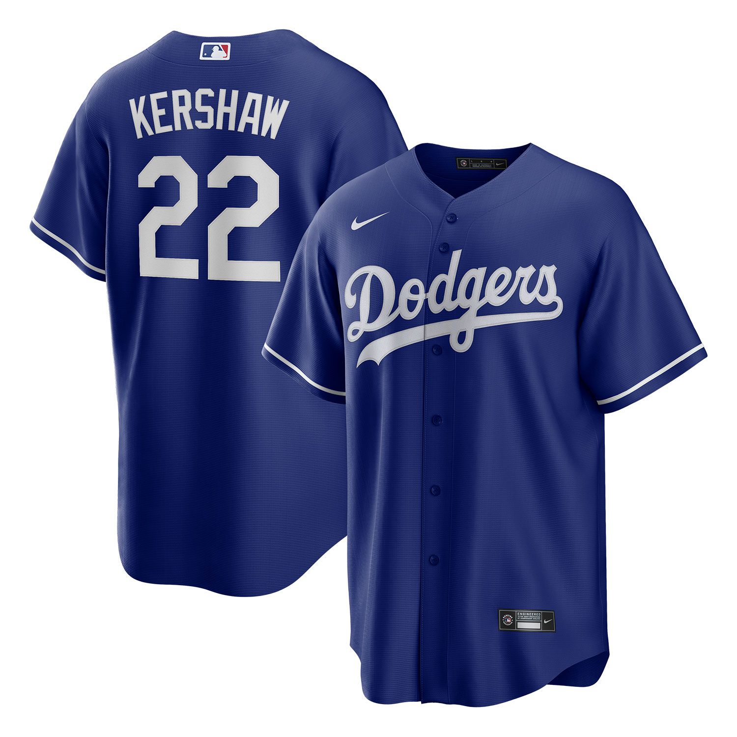 Clayton Kershaw #22 Los Angeles Dodgers Nike MLB Jersey Blue