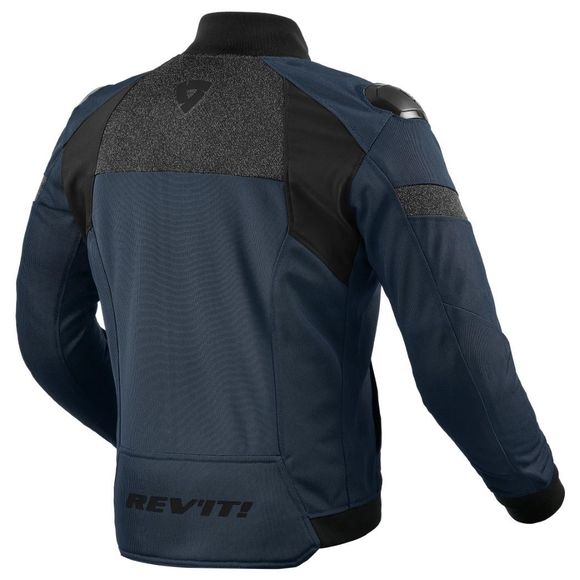 Motorcycle jacket Rev it action H2O - Black / BlueRef: RI1311