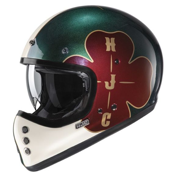 HJC V60 Full-Face Helmet - OFERA - Black / GreenRef : HJ0918-C61466