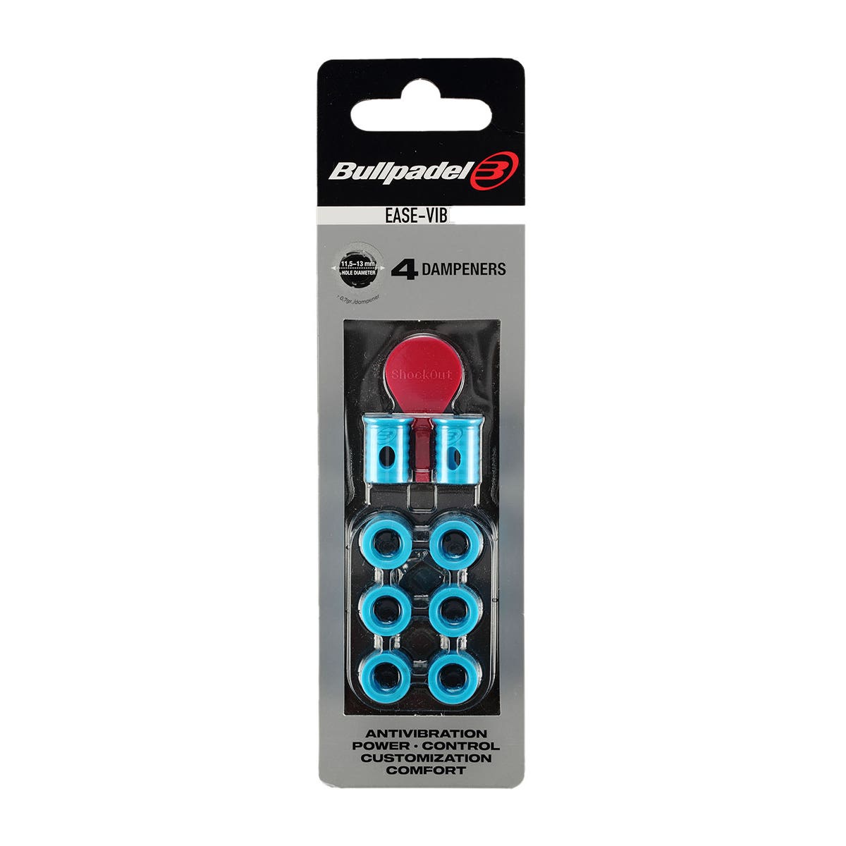 BLISTER (4 PCS) ANTIVIBRATOR EASE VIBE BULLPADEL SKY BLUE
