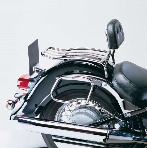 Hepco & Becker Solorack Luggage Rack with backsplash - chromeKAWASAKI 1600 VULCAN 1600 CLASSIC (VN1600A) - 2003 - 2008Ref: Hbe05468A / 611215 00 02