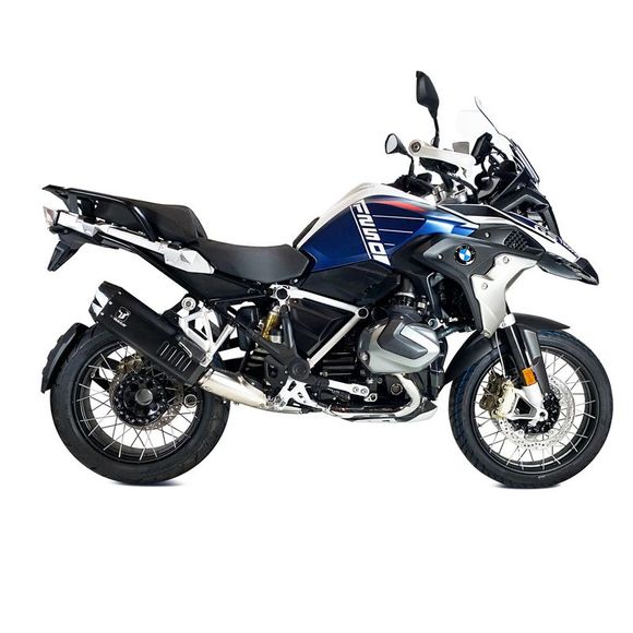 Ixrace TITAN BLACK MUFFLER, CARBON END CAP - Gray / BlackRef : ZS8723