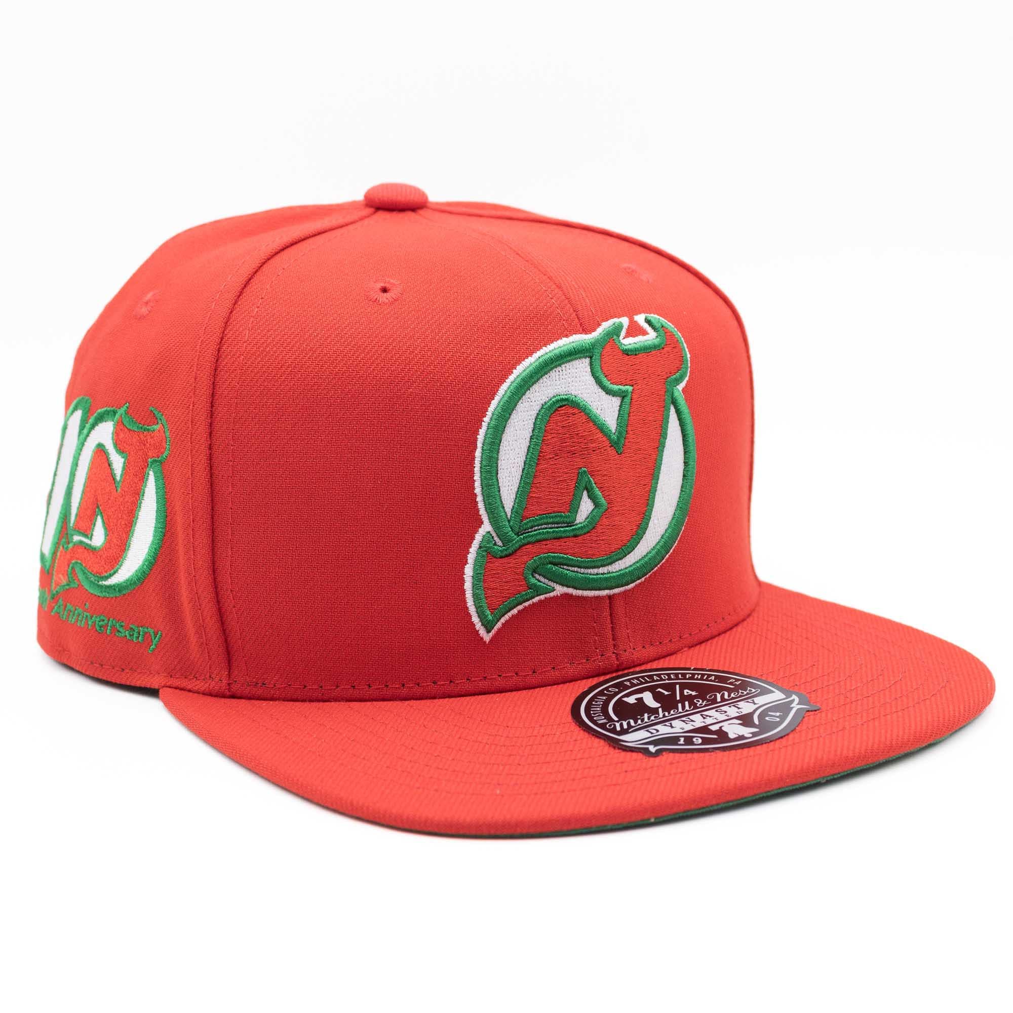 New Jersey Devils Vintage Mitchell & Ness Fitted NHL Cap Red