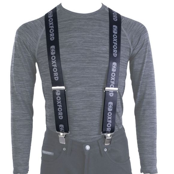 Oxford logo suspenders - black / grayRef: od0350 / ca057