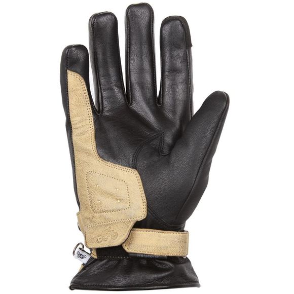 Helstons BURTON LEATHER Gloves - Black / BeigeRef: HS0923