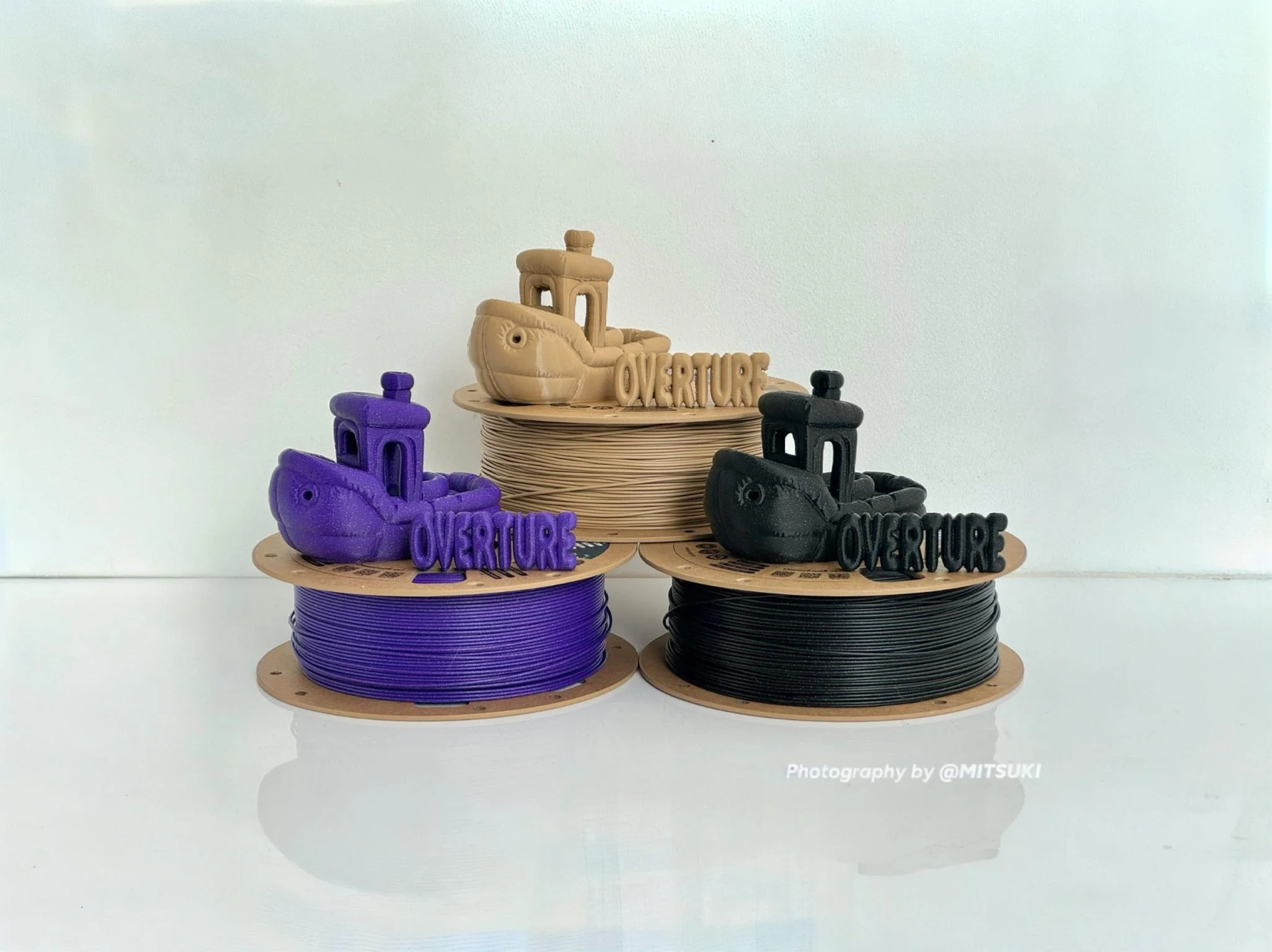 Overture PLA 3D Printer Filament 1.75mm - 3kg