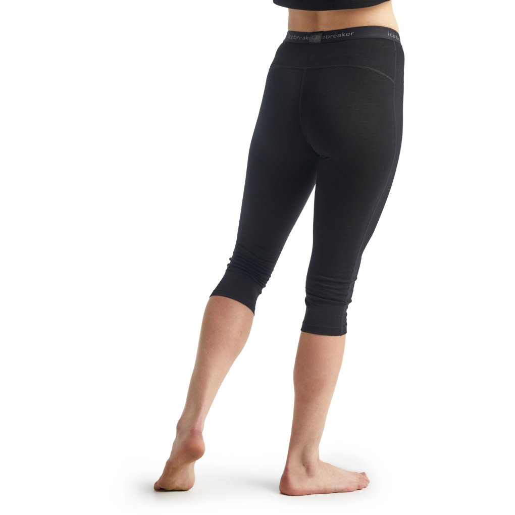 Icebreaker Merino 200 Oasis 3/4 Thermal Leggings Women - Black