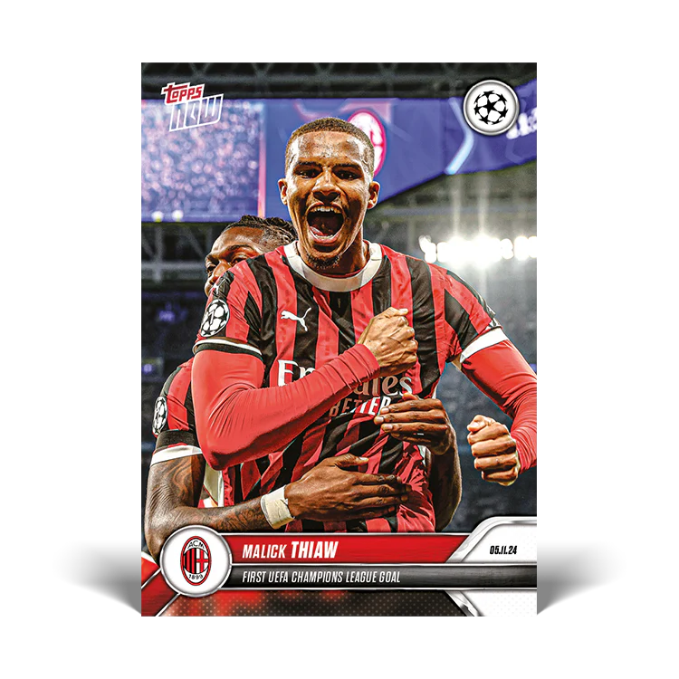 Malick Thiaw - First UEFA Champions League goal - 24/25 UCC Topps NOW® Card 43