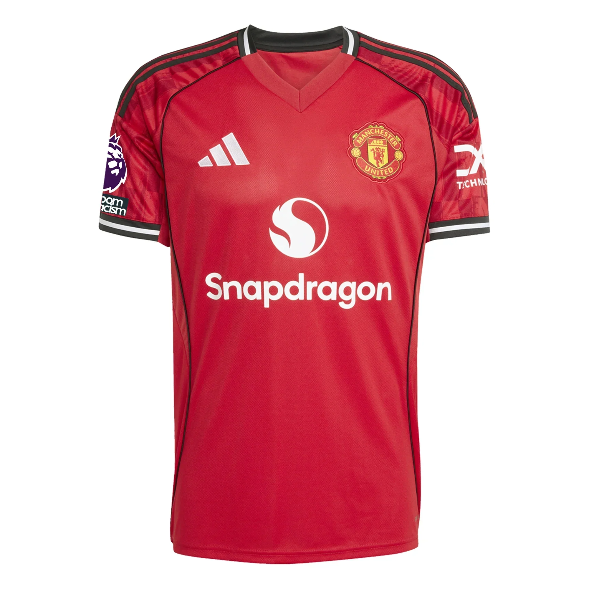Sesko Men's Manchester United Home Jersey 25/26 w/ EPL + NRFR Patches (Red)