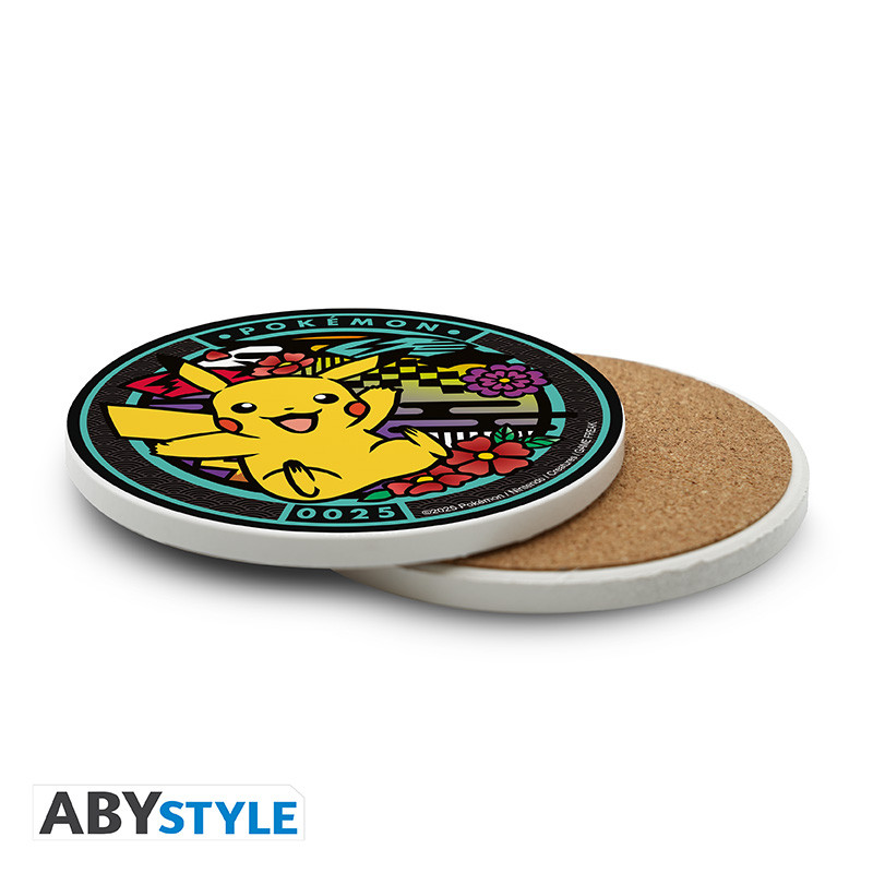 POKEMON Ceramic Coasters Pikachu